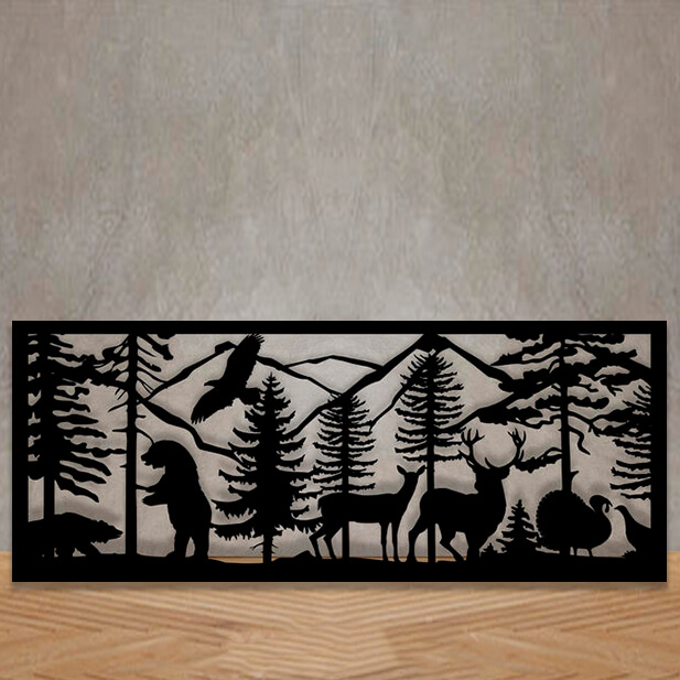 The deer, bear and eagle